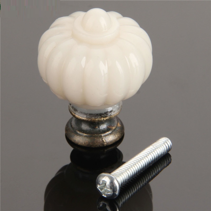 Furniture Hardware Supplies - 1Pc akrylowe kość słoniowa dyni uchwyt