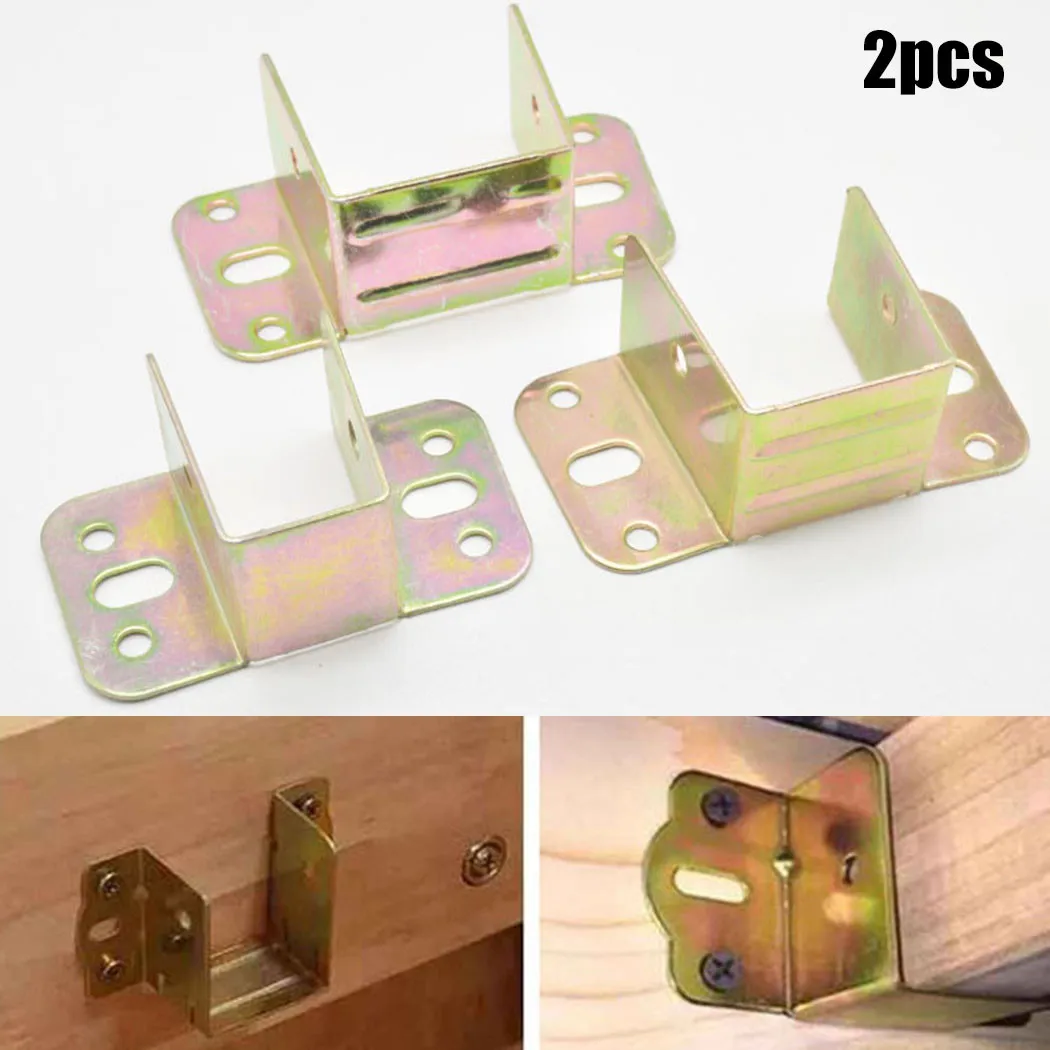 Furniture Hardware Supplies - 2 szt. Metalowy wspornik łóżka w