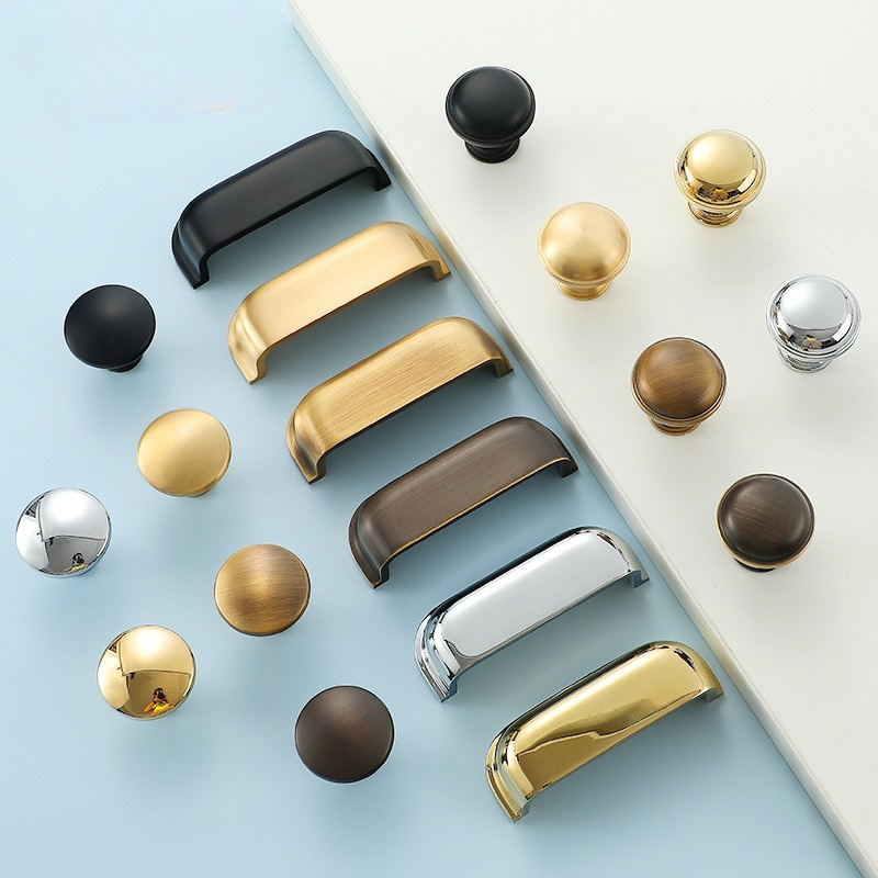 Furniture And Kitchen Hardware Fitting - Nowoczesne uchwyty meblowe z litego mosiądzu,