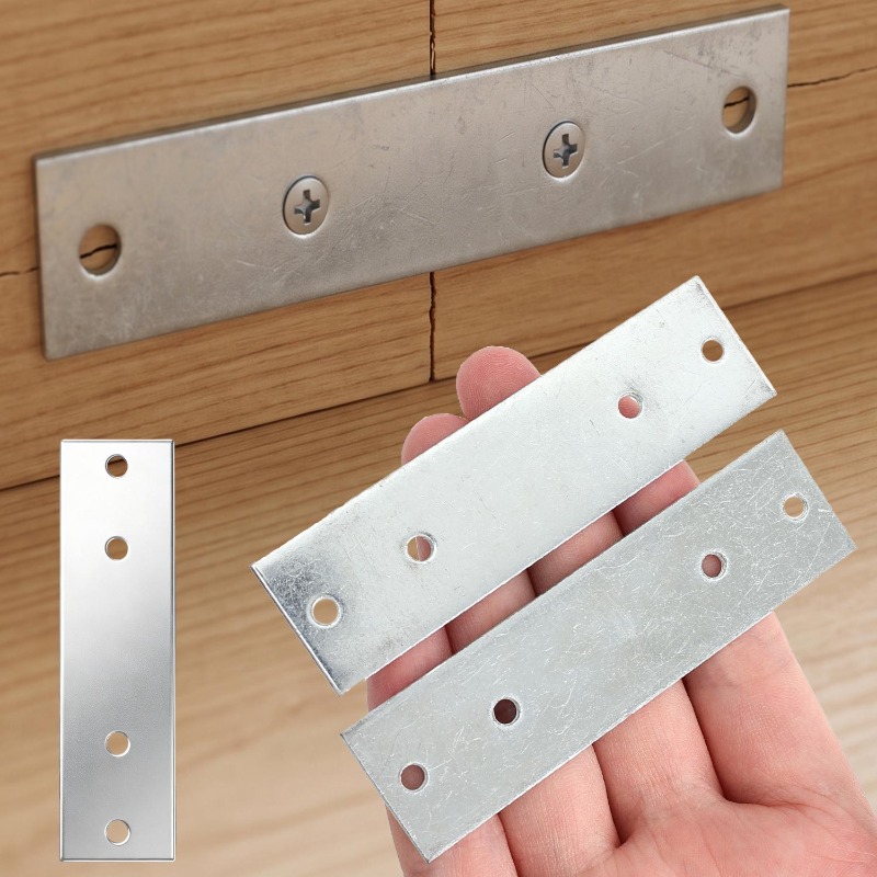 Furniture Hardware Supplies - 6/1 SZT. Wytrzymałe Proste Wsporniki Metalowe