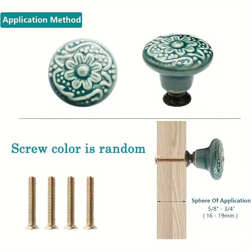 12 szt. ceramicznych gałek do  – Furniture Hardware Supplies recenzja i cena