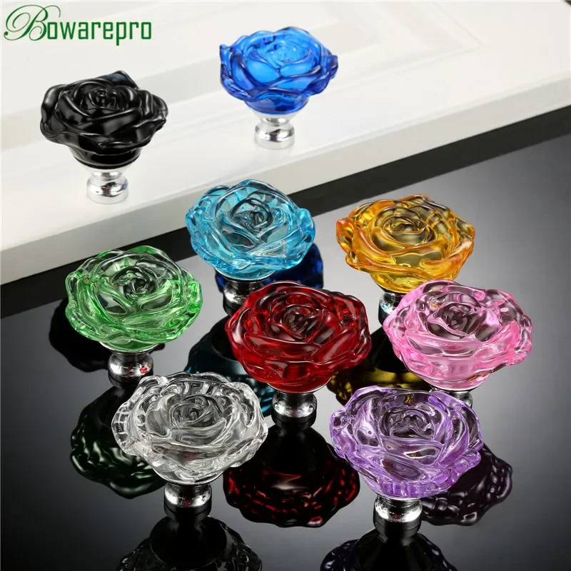 Bowarepro 50MM kryształowa róż – Furniture Hardware Supplies recenzja i cena